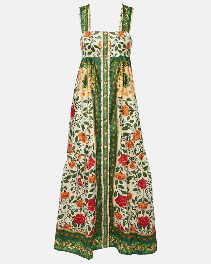 FARM Rio Bedrucktes Maxikleid aus Baumwolle Multicolor