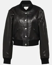 Isabel Marant Bomberjacke Adriel aus Leder Schwarz