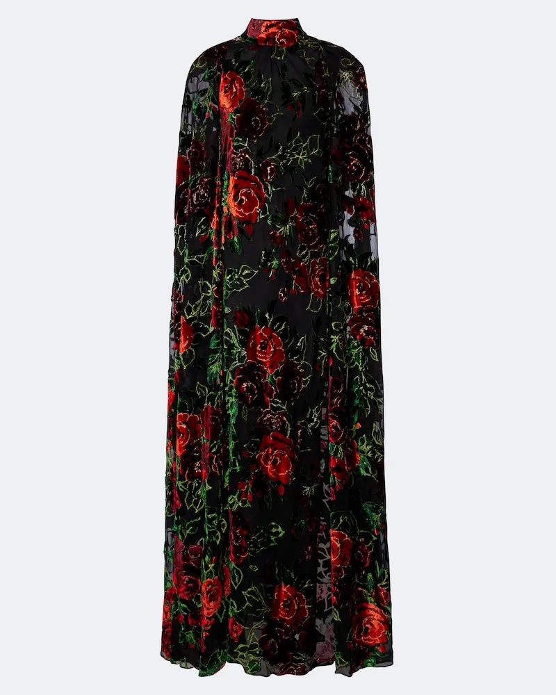 Rodarte Robe aus Samt Multicolor
