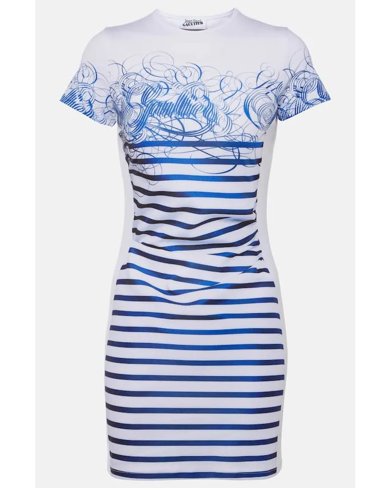 Jean Paul Gaultier Bedrucktes Minikleid Multicolor