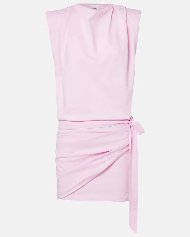 Isabel Marant Minikleid Marielle aus Baumwoll-Jersey Rosa