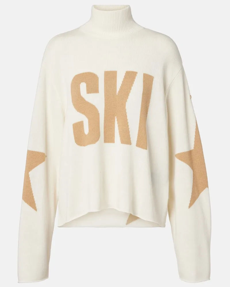 GOLDBERGH Rollkragenpullover aus einem Wollgemisch Weiß