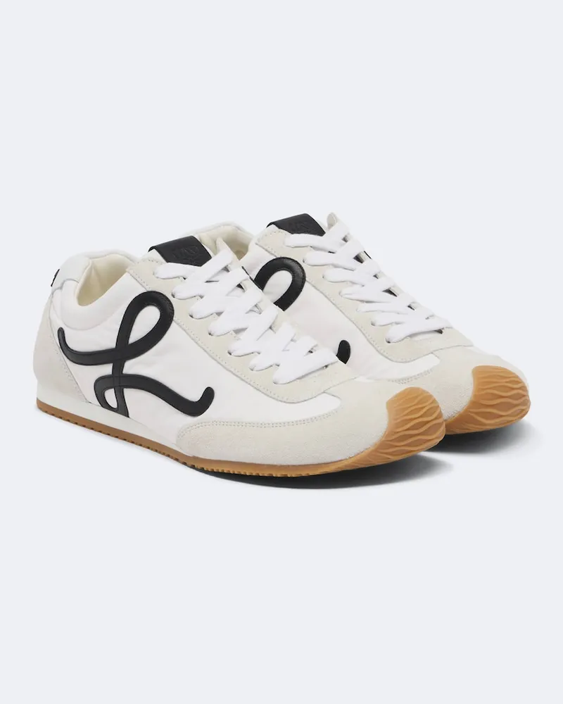 Loewe Sneakers Ballet Runner 2.0 mit Veloursleder Weiß
