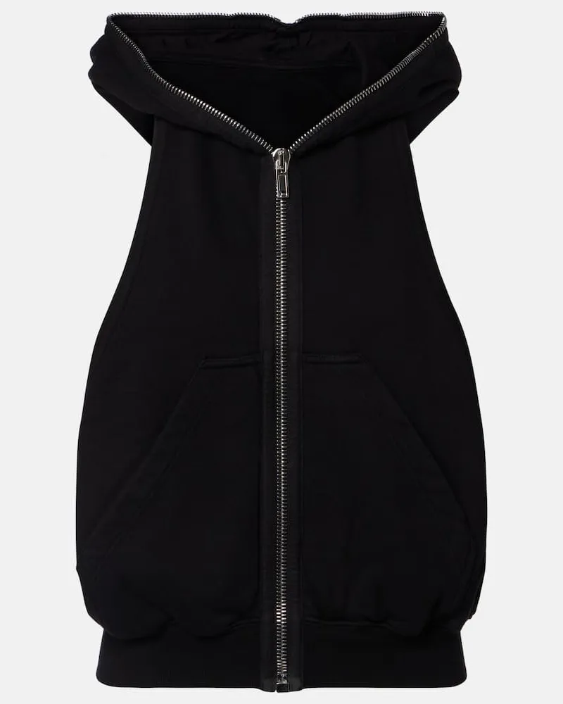 Rick Owens Weste aus Baumwoll-Jersey Schwarz