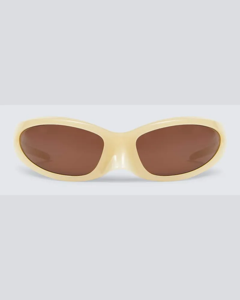 Balenciaga Ovale Sonnenbrille Braun