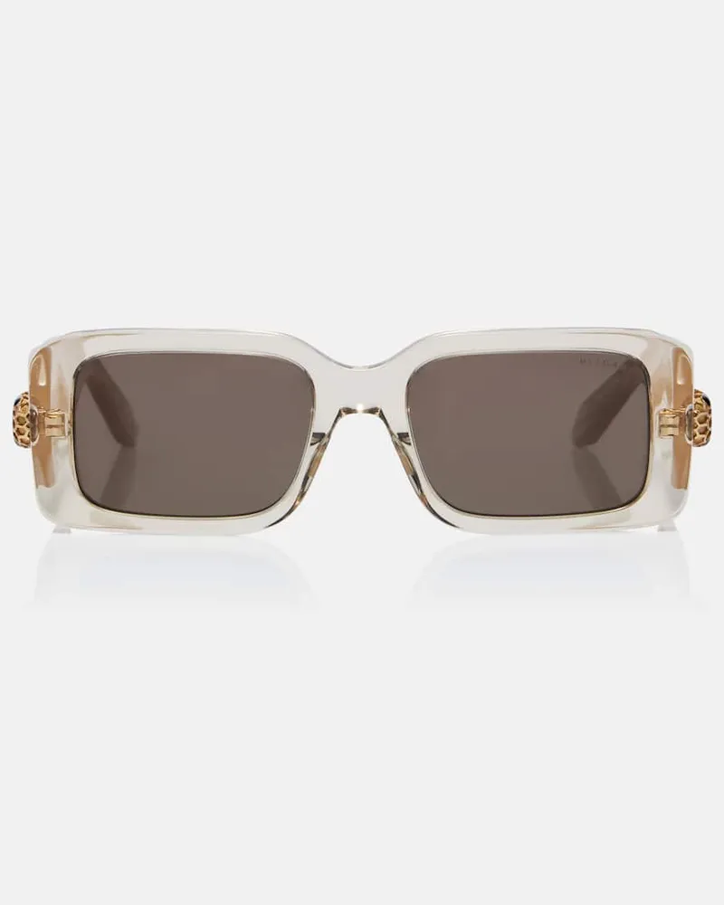 Bulgari Eckige Sonnenbrille Serpenti Forever Gold