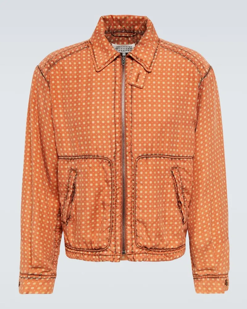 Maison Margiela Jacke aus Seide Orange