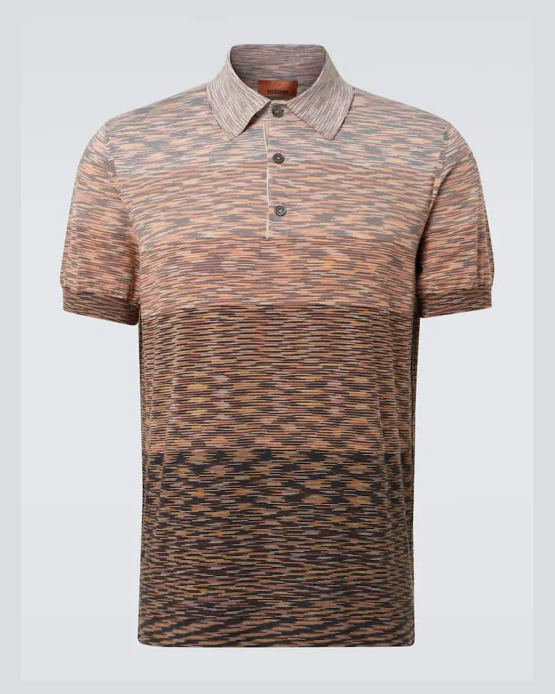 Missoni Polohemd aus Baumwolle Braun