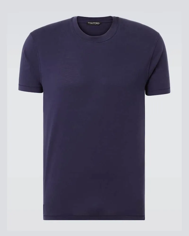 Tom Ford T-Shirt aus Jersey Blau