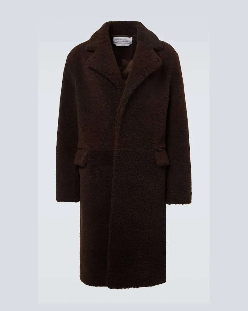 Gabriela Hearst Mantel Teddy aus Shearling Braun