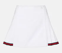 Minirock Web Stripe aus Baumwollpopeline