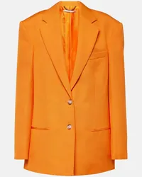 Stella McCartney Blazer aus Crepe Orange