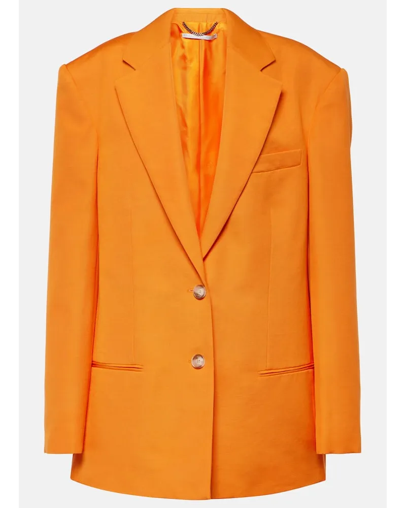 Stella McCartney Blazer aus Crêpe Orange