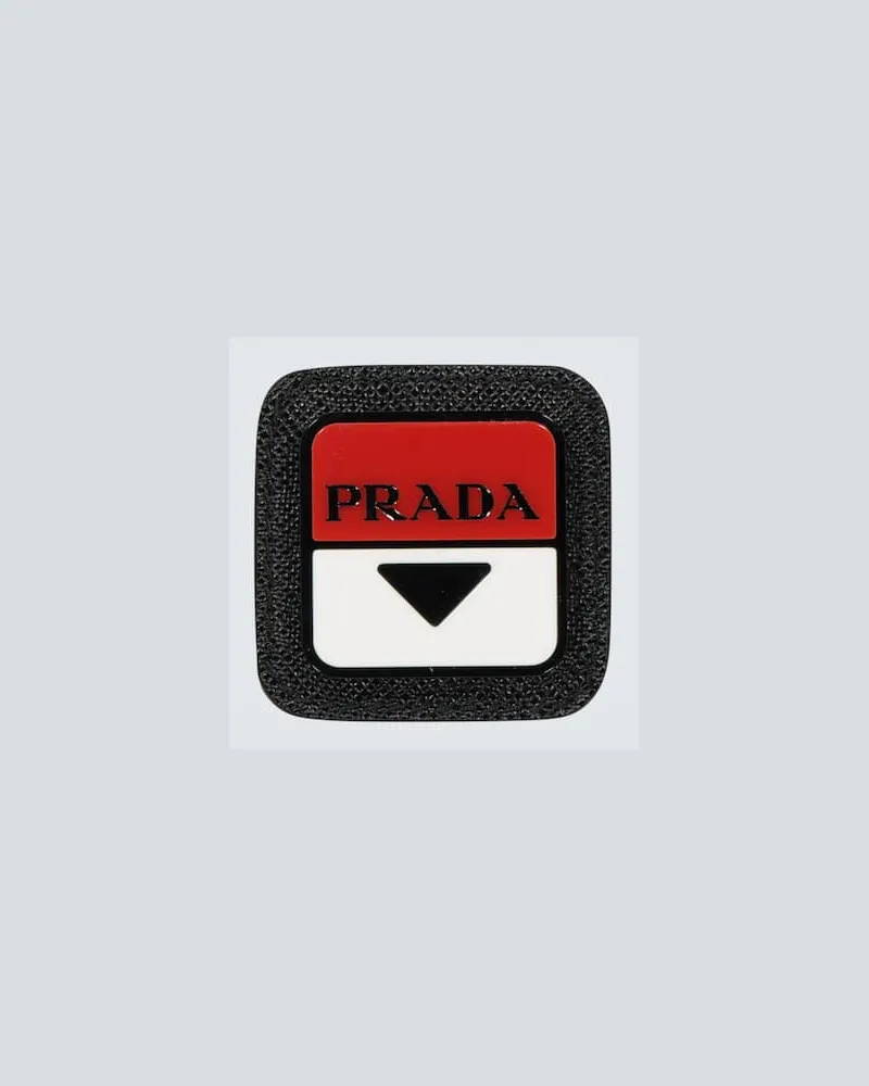 Prada Patch mit Leder Multicolor