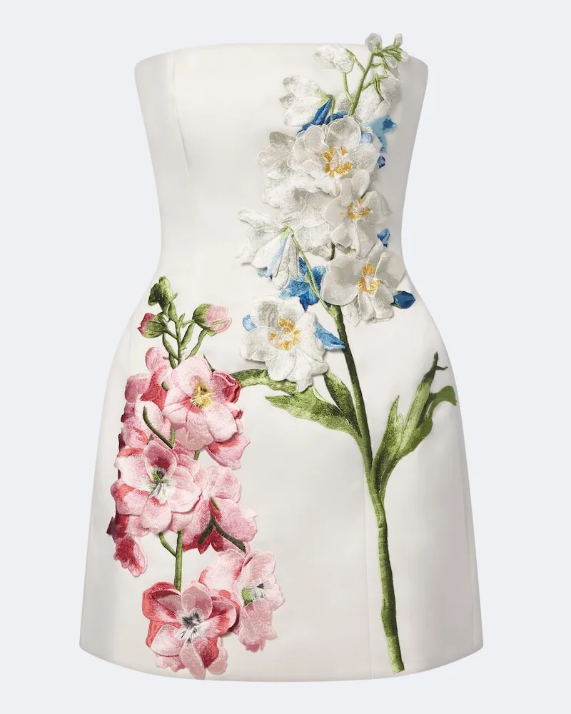 LEO LIN Verziertes Bustier-Minikleid Roselle Multicolor