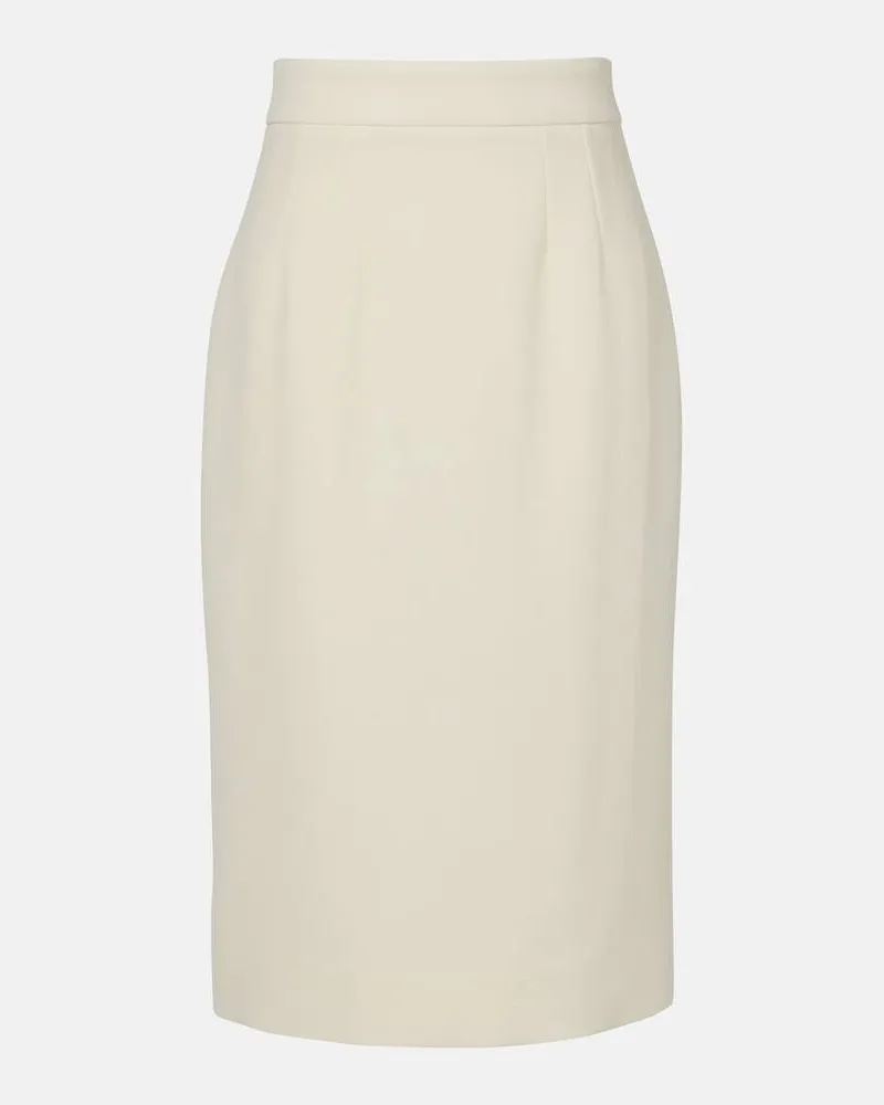 Dolce & Gabbana Bleistiftrock aus Schurwolle Beige