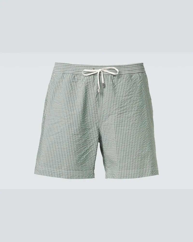 Sunspel Badeshorts Grün