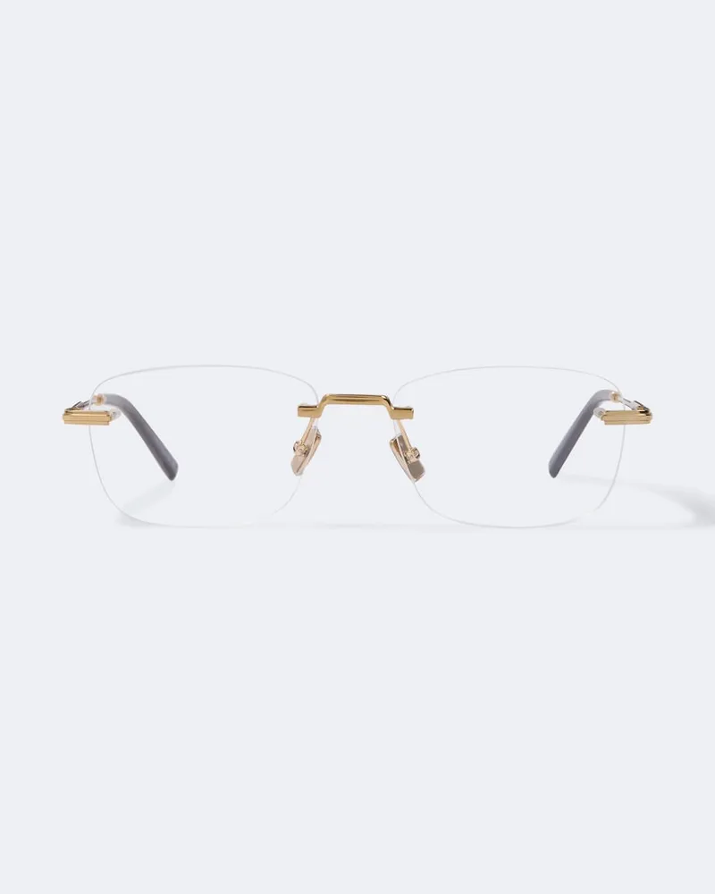 Dior Eckige Brille DiorBlackSuitO S27U Gold