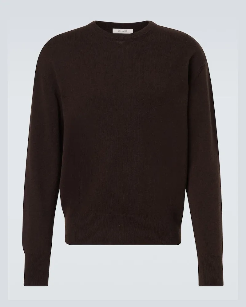 Christophe Lemaire Pullover aus Kaschmir und Wolle Braun