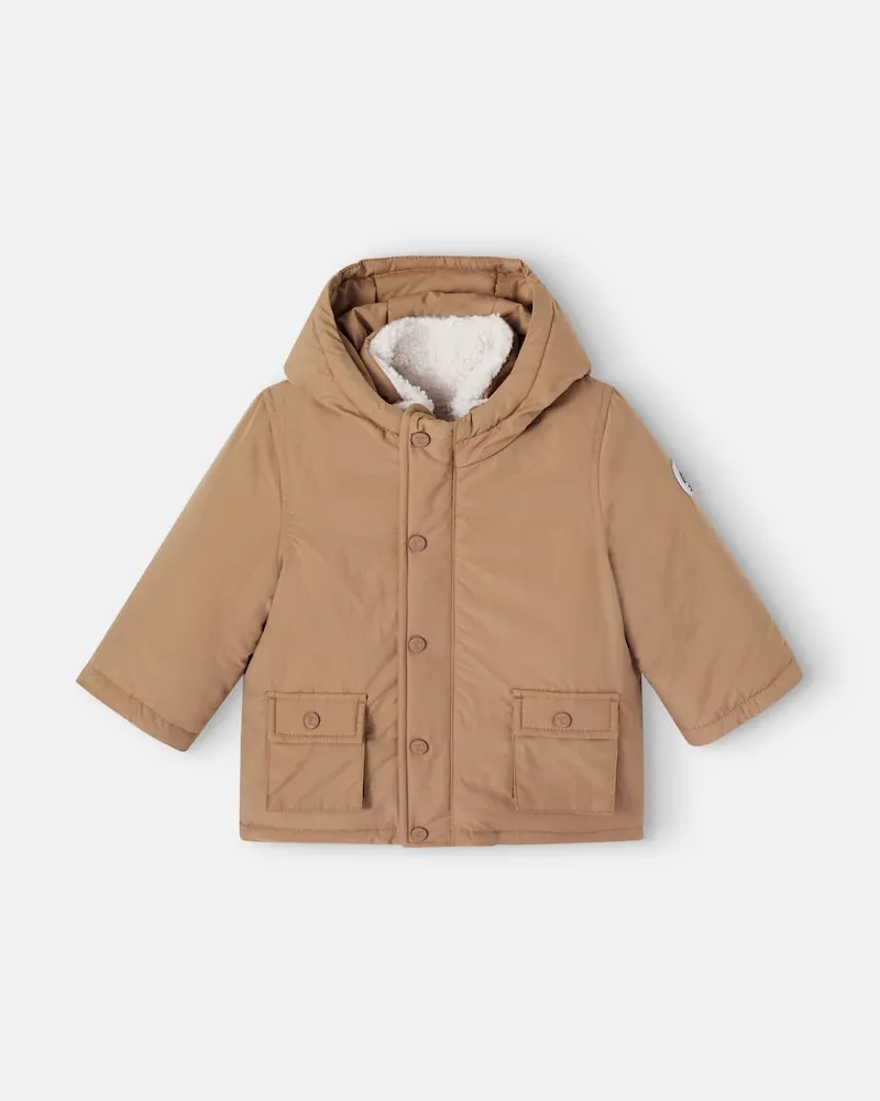 Tartine et Chocolat Baby Parka mit Teddyfleece Beige