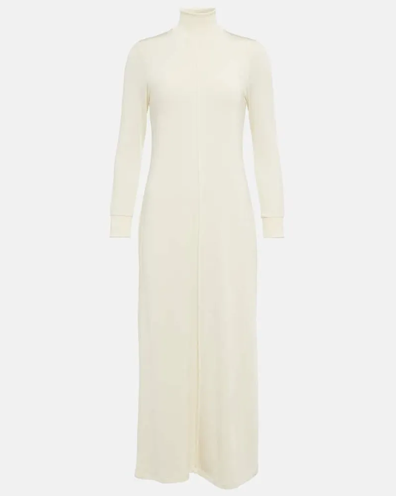KHAITE Maxikleid Devon aus Crêpe Weiß