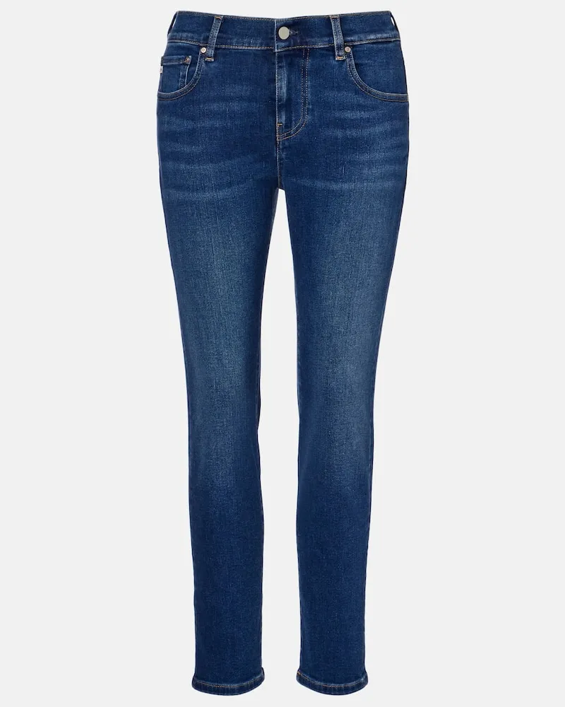 Adriano Goldschmied Mid-Rise Slim Jeans Ex-Boyfriend Blau
