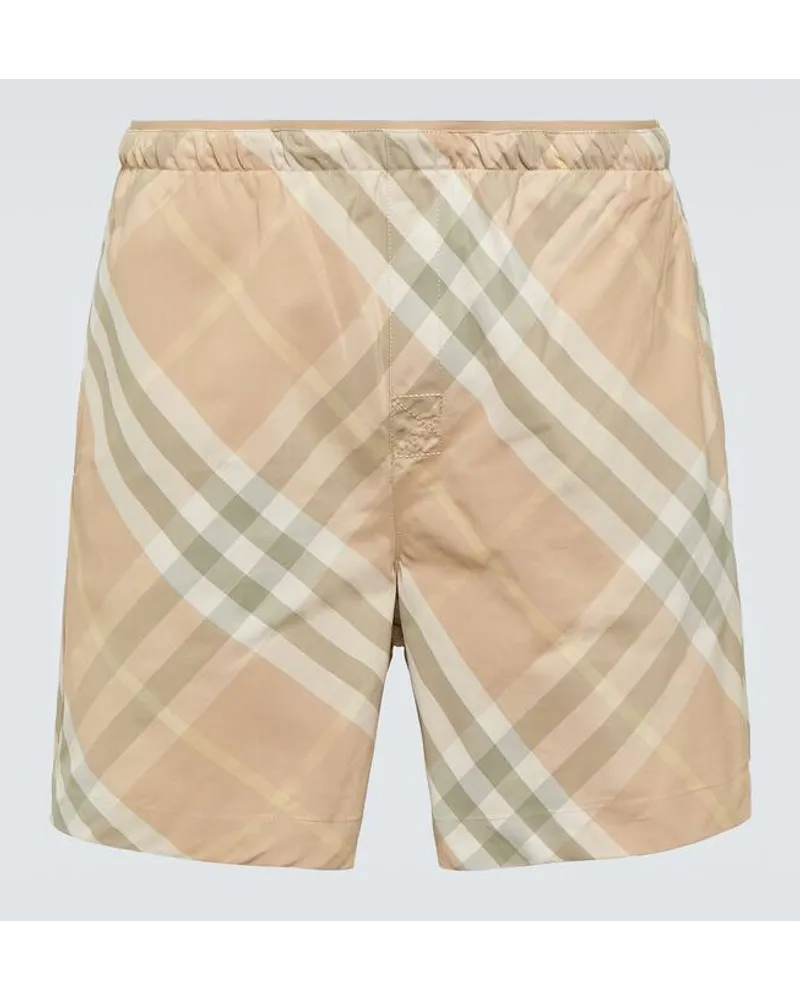 Burberry Badeshorts  Check Beige