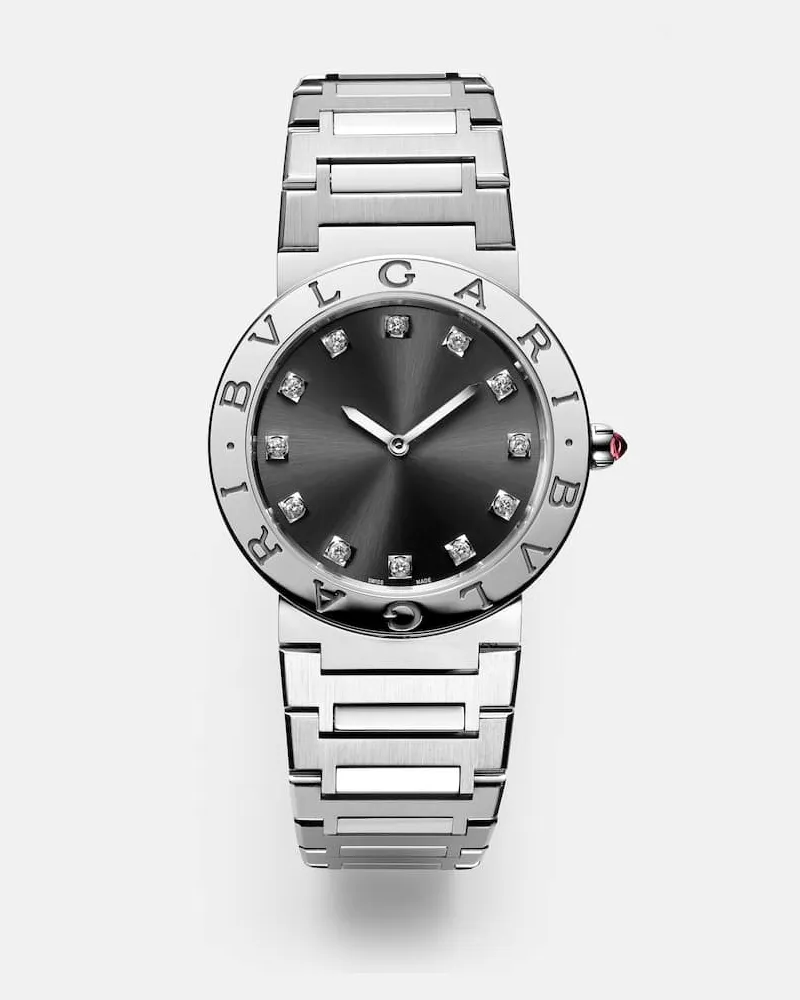Bulgari Uhr Bvlgari Bvlgari Lady mit Diamanten und Rubellit Silber