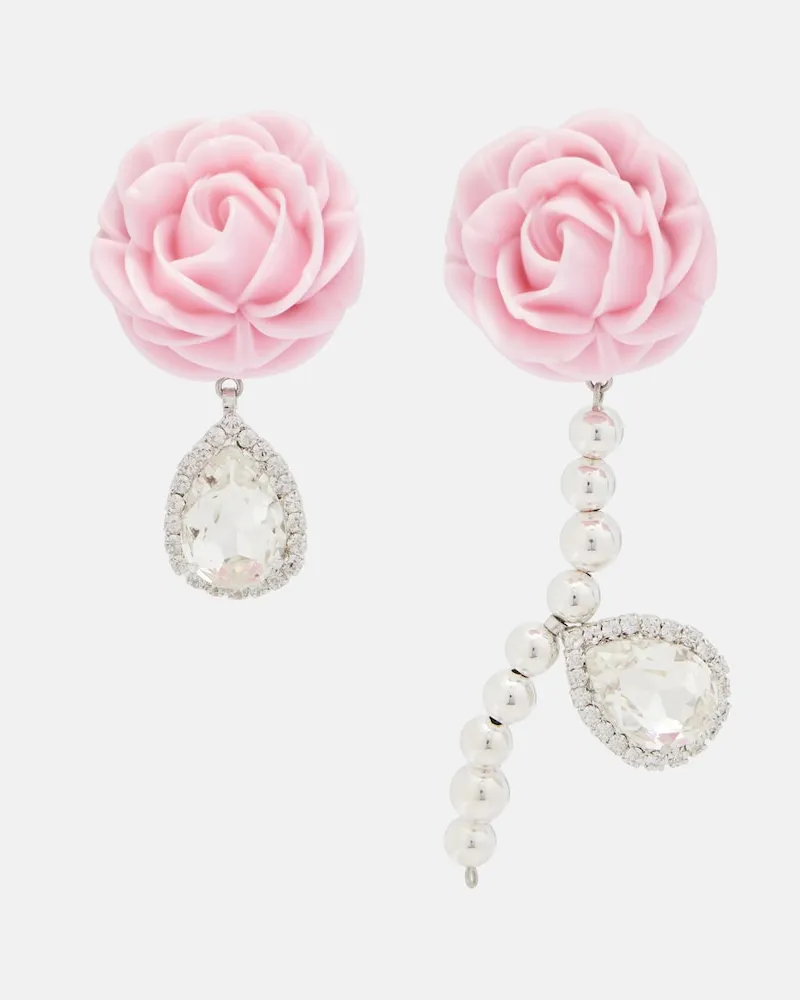 Magda Butrym Verzierte Ohrringe Rose Rosa