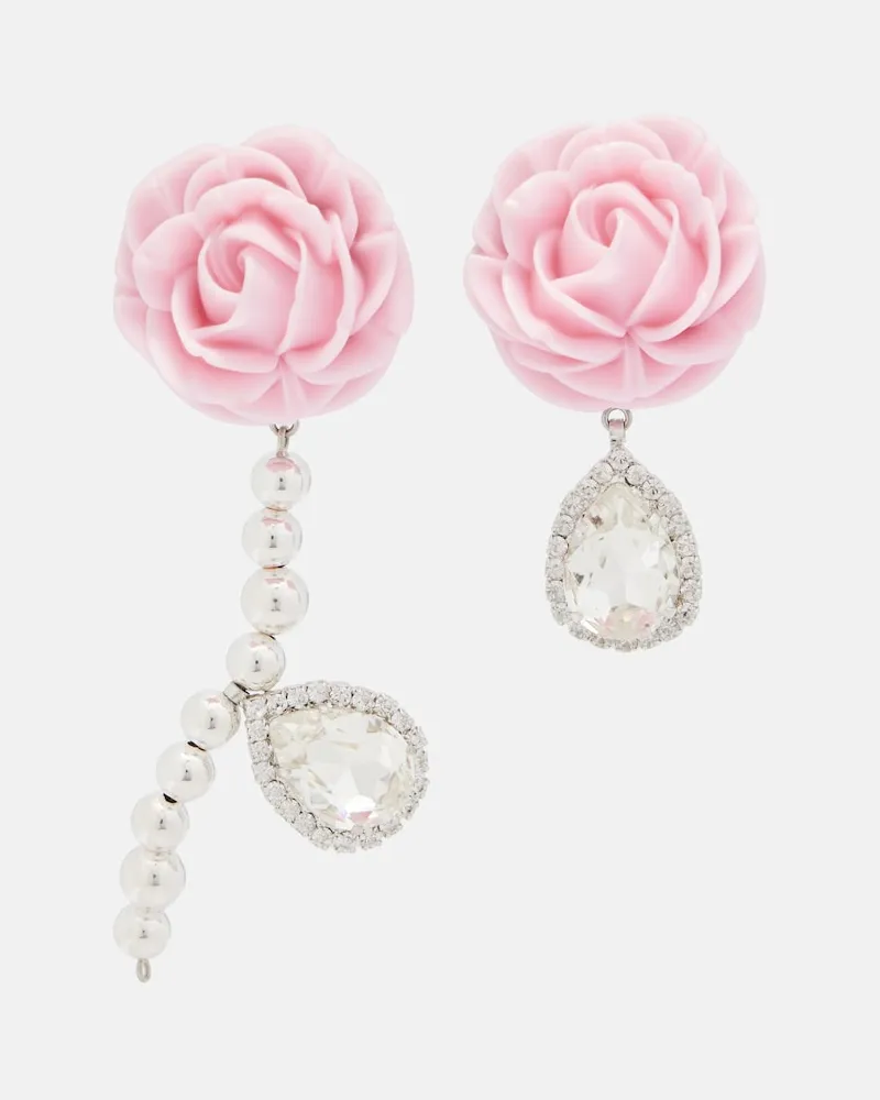Magda Butrym Verzierte Ohrringe Rose Rosa
