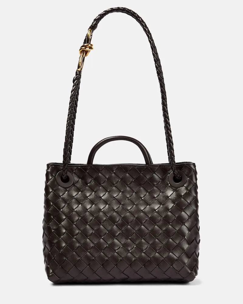 Bottega Veneta Tote Andiamo Small aus Leder Braun