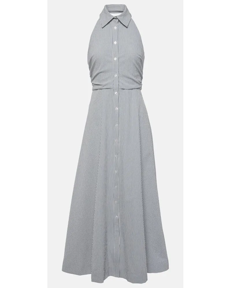 Veronica Beard Maxikleid Mackey aus Baumwolle Blau