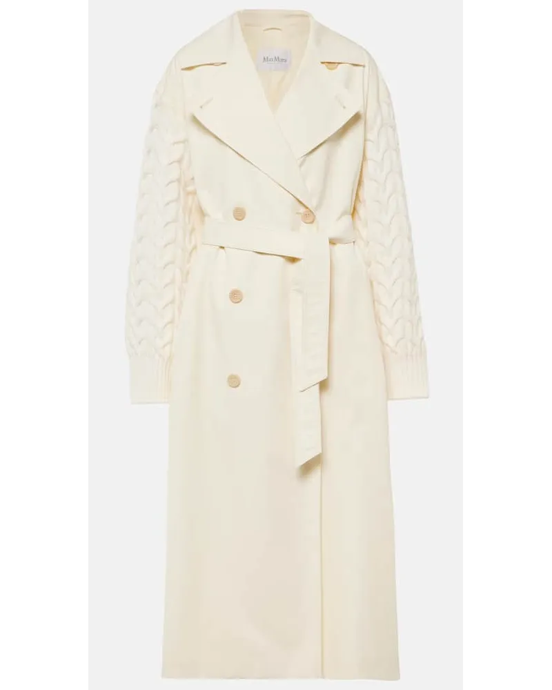 Max Mara Trenchcoat Cicladi aus Wolle Beige