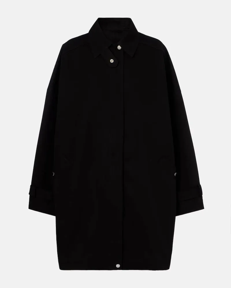 Totême Oversize-Mantel aus Baumwolle Schwarz
