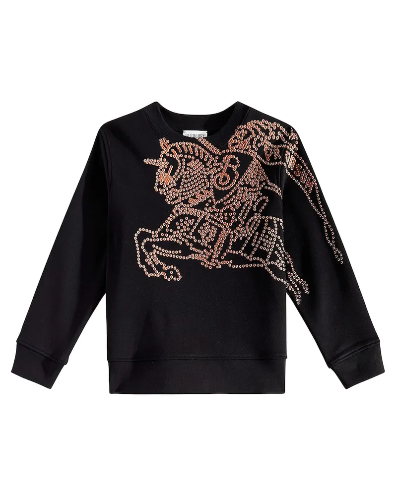 Burberry Sweatshirt EKD aus Baumwoll-Jersey Schwarz