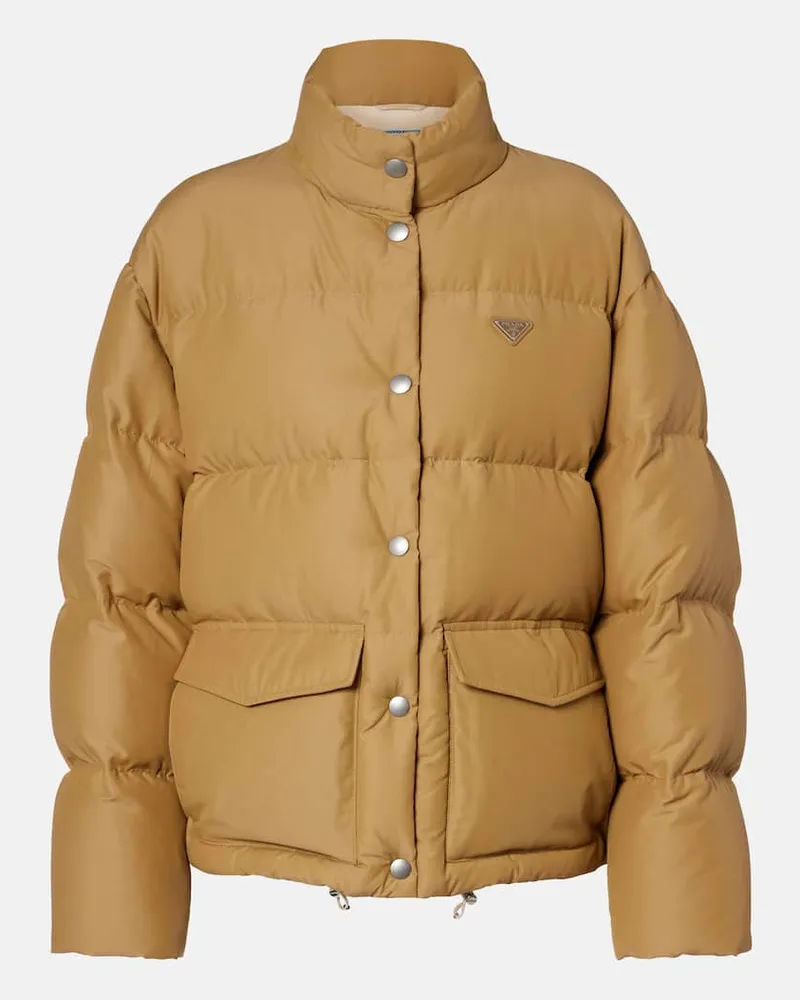 Prada Wattierte Jacke Beige