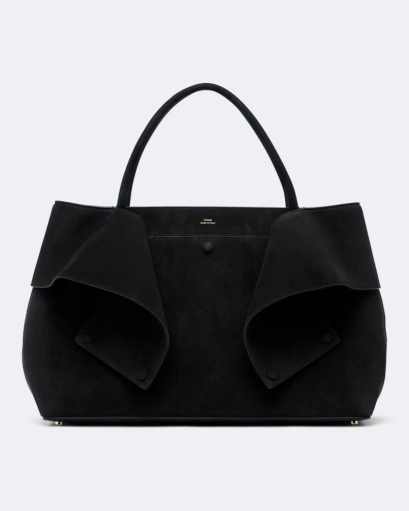 Totême Tote Bag Mercer Large aus Leder Schwarz