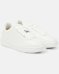 Burberry Sneakers Box aus Leder Weiss