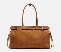 Tote Bag Prada Bonnie Large aus Veloursleder