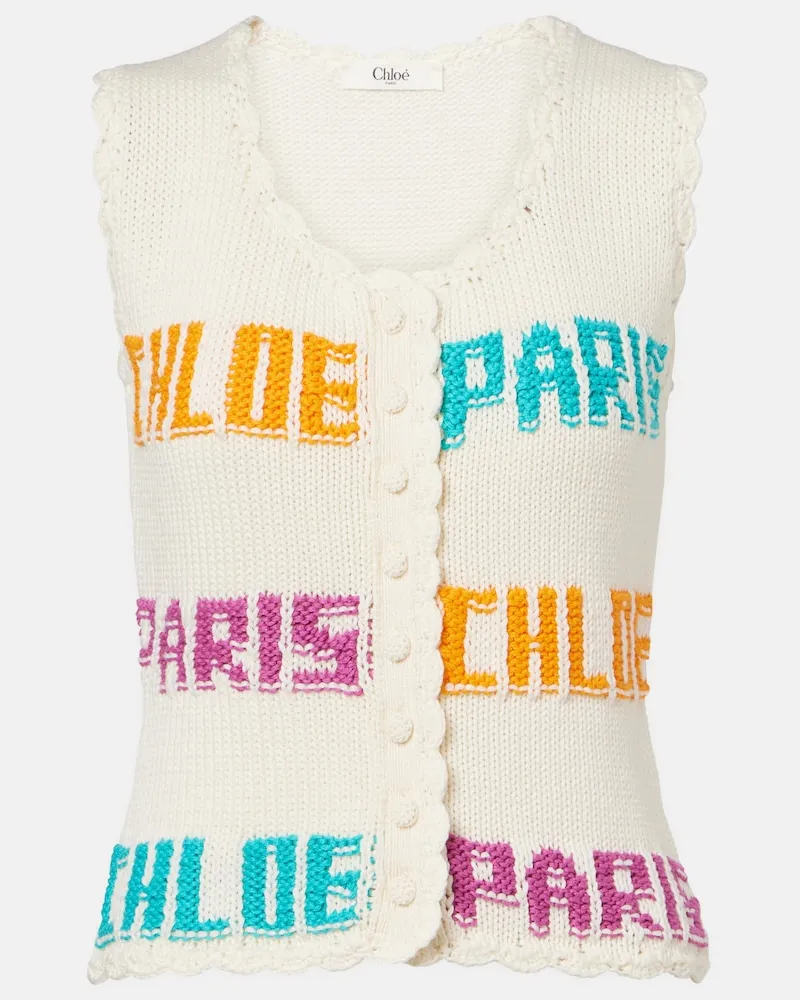 Chloé Chloé Top aus Strick Multicolor