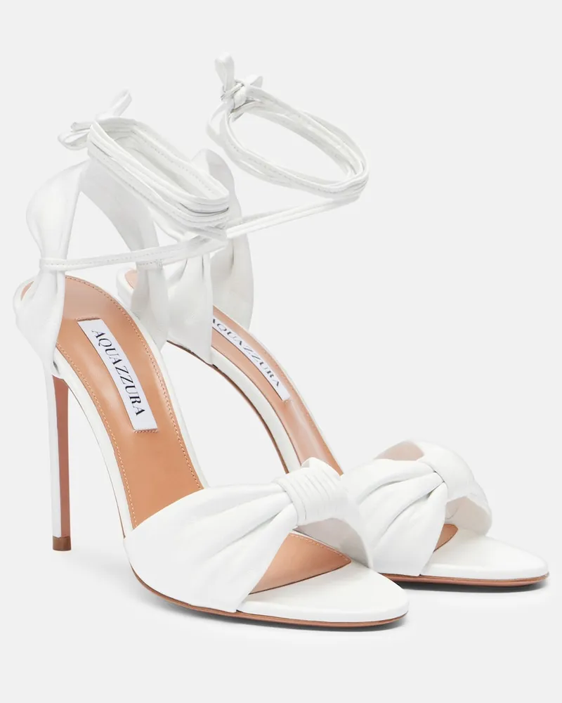 Aquazzura Sandalen Carina aus Leder Weiß