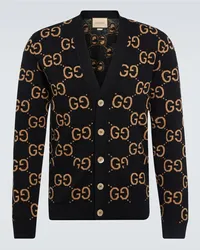 Gucci Cardigan GG aus Wolle Schwarz