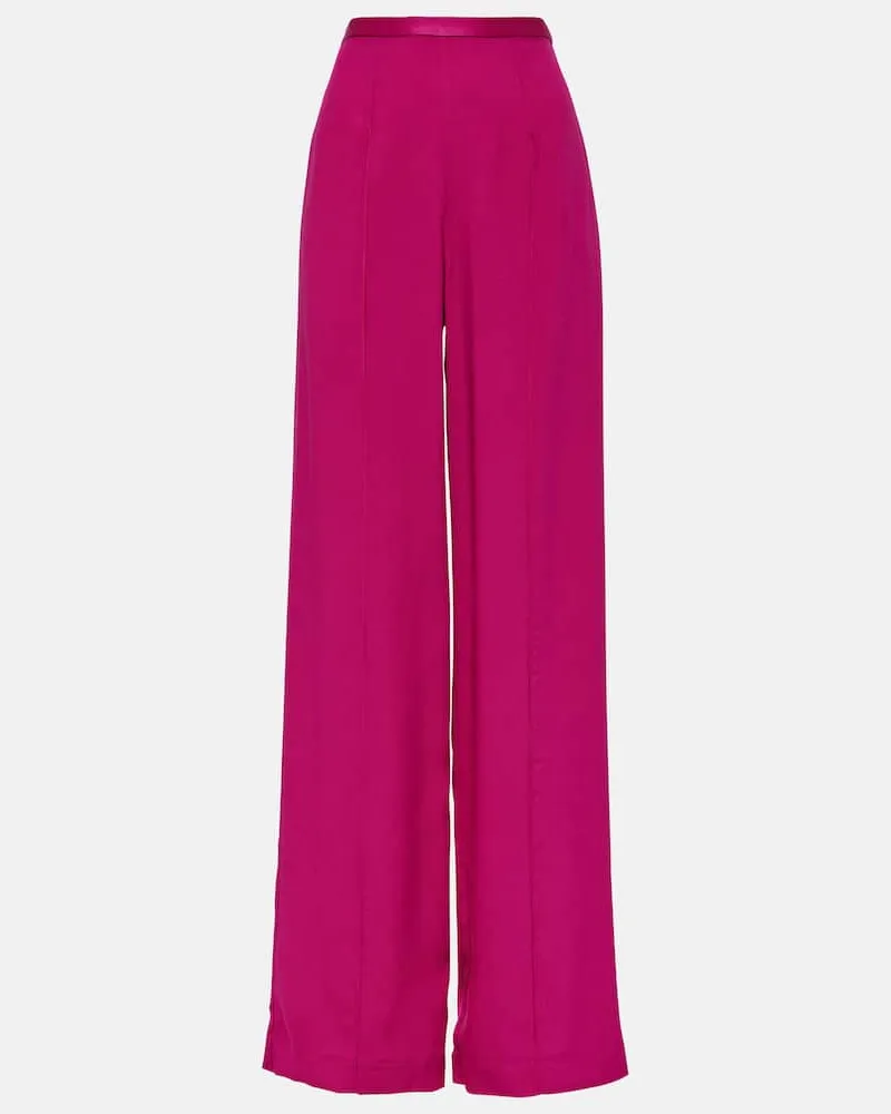 Taller Marmo Palazzo-Hose Marlene aus Cady Rosa