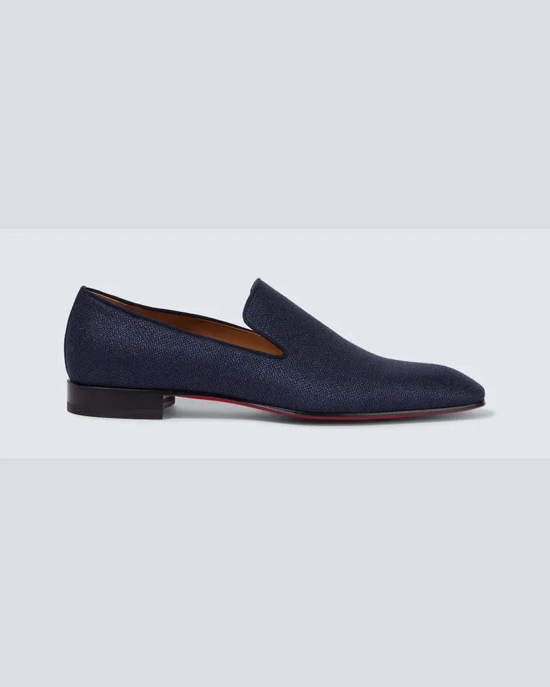 Christian Louboutin Slip-Ons Dandelion aus Canvas Blau