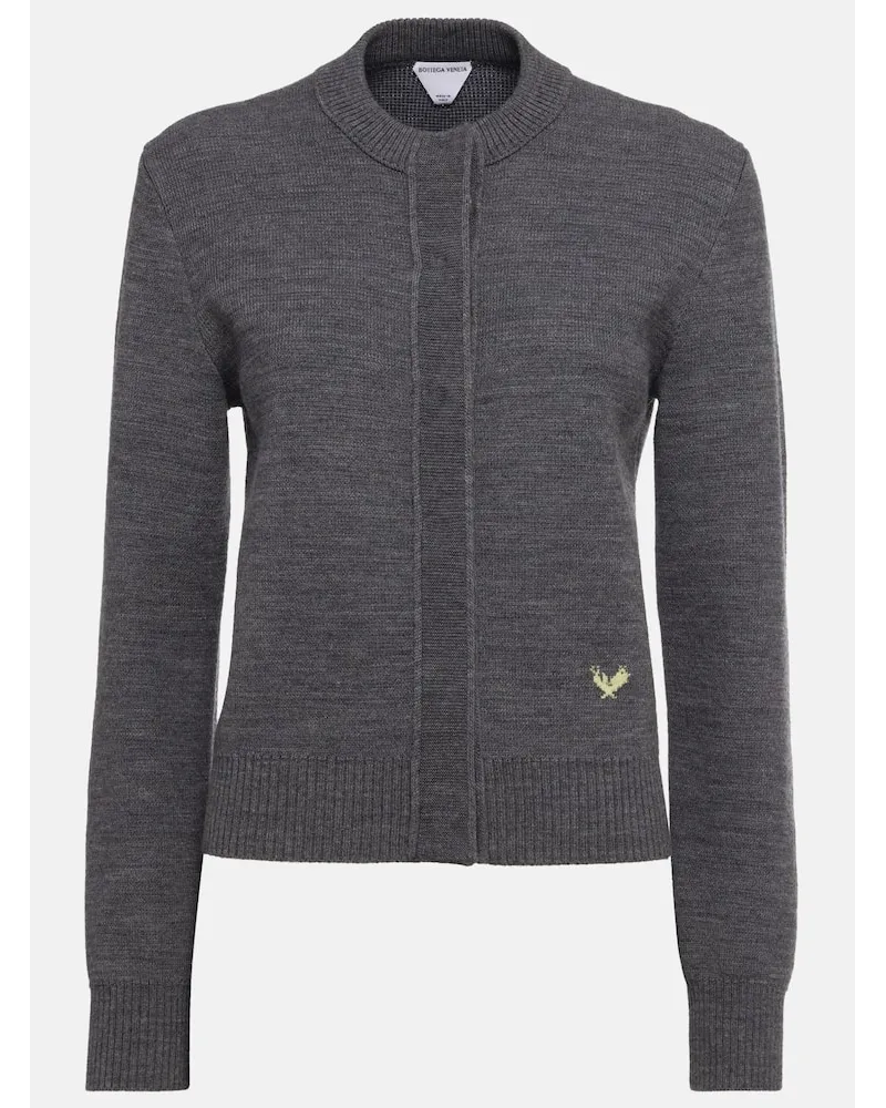 Bottega Veneta Cardigan aus Wolle Grau