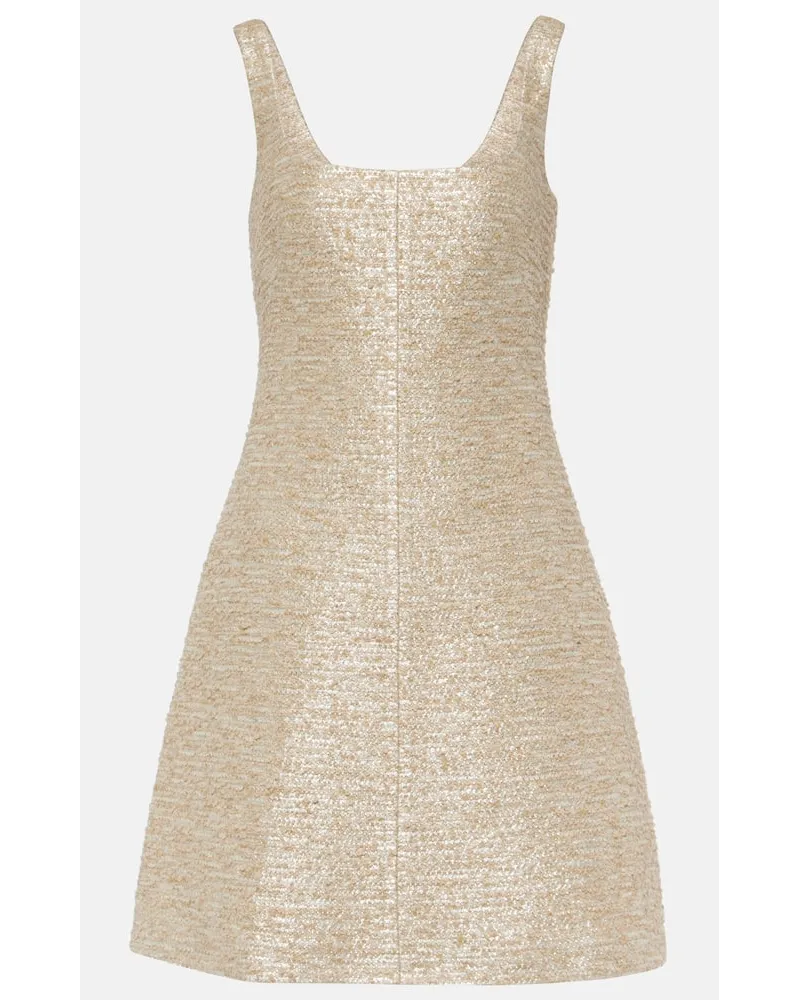 EMILIA WICKSTEAD Minikleid Tibby aus Tweed Beige