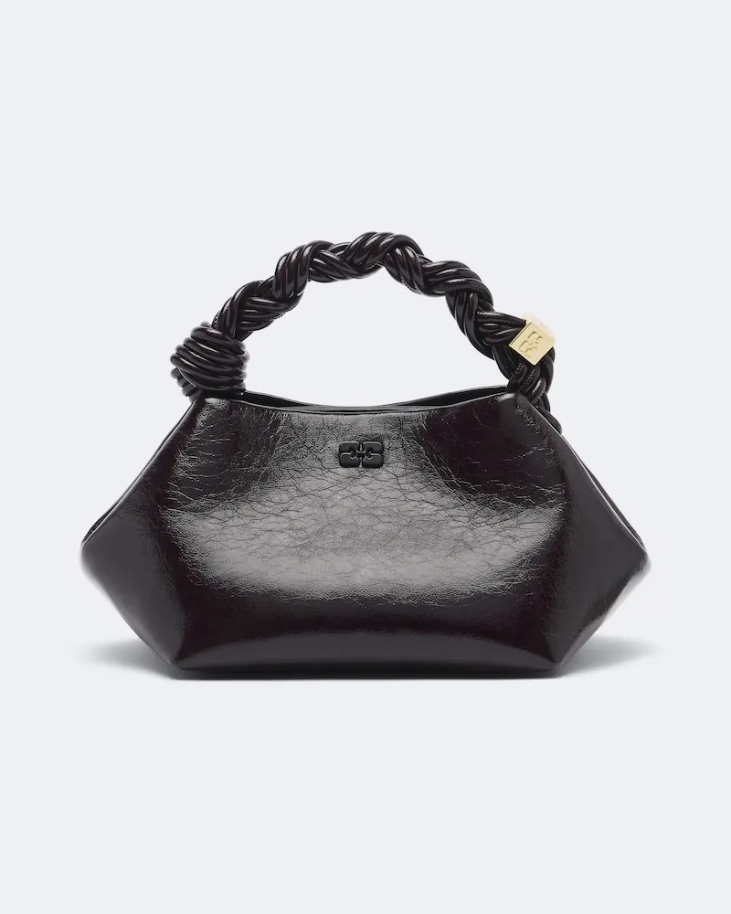 Ganni Henkeltasche Bou Small Burgunderrot