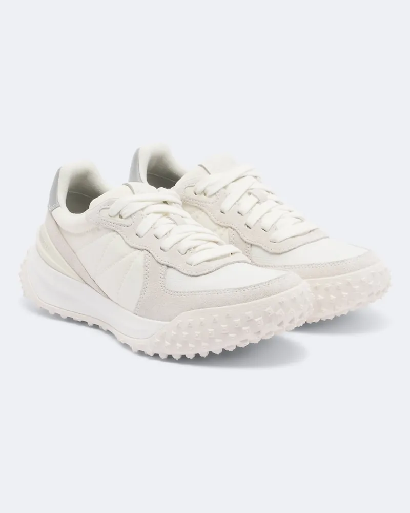 Moncler Sneakers Moncler CityTrek mit Veloursleder Weiß