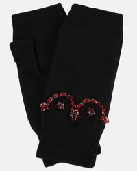 Simone Rocha Verzierte Handschuhe Schwarz