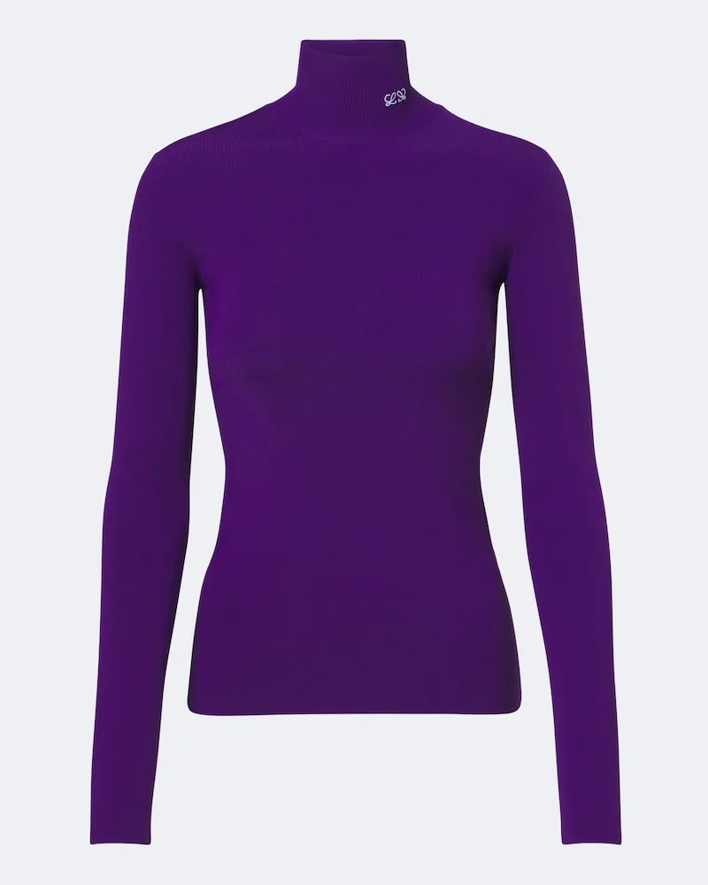 Loewe Top Double aus Jersey Violett